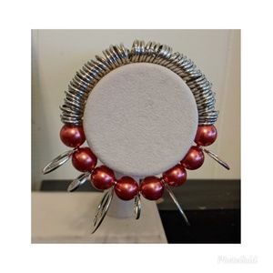 Peace Charm Stretch Bracelet